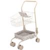 Carrello Spesa Bambini Trolley Miniatura Pieghevole Metallo Ruote Universali