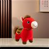 Cavallo di peluche decorativo, ornamento per il capodanno cinese, animale di