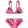 Minni - Minnie Mouse Disney Minnie - Bikini Bambina, Costume Mare Due Pezzi con Volant Glitter