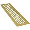 sossai® Griglia di ventilazione in alluminio - Alucratis (1 pezzo) | Rettangolare - dimensioni: 24,5 x 6 cm | Colore: oro | areazione