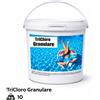 Tricloro granulare 90% per piscina - Cloro a lenta dissoluzione 10 kg