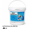 Pastiglie multifunzione 250 g piscina - Cloro a lenta dissoluzione 10 kg