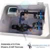 Locale Tecnico Preassemblato in Vetroresina DELTA XS | con Pompa 2 HP per Idromassaggio