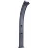Doccia Solare ROCK Curva in Alluminio con Lavapiedi 30 L