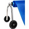 Tubo telescopico per piscina + Supporto ad arco mobile con ruote per rullo
