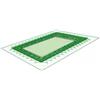 Copertura invernale rettangolare 210 g/m² con passanti con occhielli + elastico