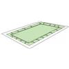 Copertura invernale rettangolare 240 g/m² con passanti