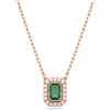 Swarovski Collana da donna Millenia Verde Placcato color oro rosa 5650069