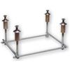 BASAMENTO QUADRATO PER TAVOLA TRAMPOLINO MOD. ONDA 160 cm