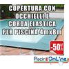 COPERTURA INVERNALE DA 220/210 GR CON OCCHIELLI E CORDA 4mt x 8mt - Dim. Cop. REALI 5.5 mt x9.5mt