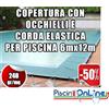 COPERTURA INVERNALE DA 240 GR CON OCCHIELLI E CORDA 6mt x 12mt - Dim. Cop. REALI 7.5 mt x 13.5mt