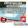 COPERTURA INVERNALE DA 240 GR CON OCCHIELLI E CORDA 7mt x 14mt - Dim. Cop. REALI 8.5 mt x 15.5mt