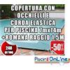 COPERTURA INVERNALE DA 240 GR CON OCCHIELLI E CORDA 7mt x 14mt + ROMANA RAGGIO 1.5mt - Dim. Cop. REALI 8.5 mt x 17mt