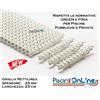 KIT DA 7 MT GRIGLIA RETTILINEA SPESSORE 25 mm LARGHEZZA 25 cm A NORMA UNI-EN PER PISCINE BORDO SFIORO PUBBLICHE E PRIVATE
