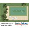 COPERTURA INVERNALE IN PVC SPALMATO 400 GR - PER PISCINA RETTANGOLARE - PREDISPOSTA PER TUBOLARI