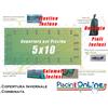 COPERTURA INVERNALE DA 220/210 GR CON SALAMOTTI INCLUSI OCCHIELLI PERIMETRALI, CORDA ELASTICA E PIOLI PER PISCINE 5mt x 10mt