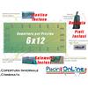 COPERTURA INVERNALE DA 220/210 GR CON SALAMOTTI INCLUSI OCCHIELLI PERIMETRALI, CORDA ELASTICA E PIOLI PER PISCINE 6mt x 12mt