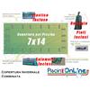 COPERTURA INVERNALE DA 220/210 GR CON SALAMOTTI INCLUSI OCCHIELLI PERIMETRALI, CORDA ELASTICA E PIOLI PER PISCINE 7mt x 14mt