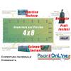 COPERTURA INVERNALE DA 220/210gr CON SALAMOTTI INCLUSI, OCCHIELLI PERIMETRALI,CORDA ELASTICA E PIOLIPER PISCINE 4mt x 8mt