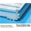 PROFILO AD ANGOLO IN PVC BIANCO PER SUPPORTO GRIGLIA 25 X 20 MM