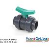 VALVOLA A SFERA DA 16 A 75 DI DIAMETRO - RACCORDI IN PVC PER FORNITURA PISCINA ONLINE