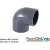 GOMITO 90° CON INCOLLAGGIO DA Ø 20 A Ø 110 MM - RACCORDI IN PVC