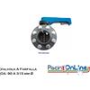 VALVOLA A FARFALLA - TIPO WAFER - COMPRENSIVA DI FLANGE PVC, CARTELLE, BULLONI E GUARNIZIONI. DA 90 A 315 MM Ø