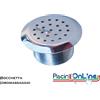 BOCCHETTA IDROMASSAGGIO IN ACCIAIO INOX AISI 316 L - ATTACCO DA 2 POLLICI-M- PER CLS