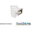 SKIMMER A BOCCA STANDARD CON FLANGIA COSTRUITO IN ABS E RIVESTITO IN ACCIAIO INOX AISI 316
