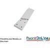TRAMPOLINO IN VETRORESINA MT 1.80 MODELLO DELFINO COLORE BIANCO - COMPRESO ANCORAGGIO ASSE TRAMPOLINO