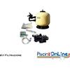 KIT FILTRAZIONE CON FILTRO BOBINATO AD ALTA INTENSITA' PER PISCINE DA 50 A 80 MC - 2 MODELLI MONOFASE/TRIFASE