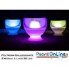 POLTRONA CON 2 MODULI LUMINOSI - IN POLIETILENE LEGGERA, MODULARE E GALLEGGIANTE CON SEDUTA COMODA E RESISTENTE