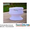 TAVOLO DA CAFFE' CON 1 MODULO LUMINOSO A 56 LED MULTICOLOR- IN POLIETILENE LEGGERO E RESISTENTE