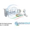 KIT DI CIRCOLAZIONE PISCINA COMPLETO DI GUARNIZIONI E INSERTI DELLE VITI IN OTTONE - 4 VERSIONI DA 11 A 30 MC