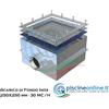 SCARICO DI FONDO IN ACCIAIO INOX AISI 316 PER LINER - 250X250 MM Ø 2"½ , PORTATA 30 MC/H