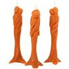 NKlaus - 3x cera d'api Stella dell'amore - candela arancione - candela rituale fatta a mano 36351