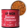 THE PINCH Shichimi Togarashi Condimento giapponese, piccante, 100% naturale e senza sale, facile da usare in Ramen, maiale, salmone, pollo, tofu, funghi e tempura. Con Pepe Di Sichuan. 45g.