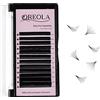 Oreola Auto-Fan Volume Extension Ciglia D Curl Misto 8-15mm 12 Cinghie Ciglia a Ventaglio Semplici Ciglia 3D 5D 6D Volume Russo Ciglia Finte Ciglia Finte Veloce Fiore Auto-sventolante