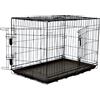 BESTPETS Gabbia per cani standard nera LGE