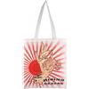 Konix Alchemy Borsa Tote con manici lunghi - 38 x 42 cm - 100% poliestere - Motivo drago - Bianco