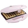Bestron Waffle Maker, piastra per waffle a forma di belga, macchina per waffle con antiaderente & indicatoro luminso, collezione Sweet Dreams, 700 watt, colore: Rosa
