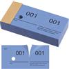 Nezyo Blocchi di Numeri Doppi 1-100 Blocchi di Numeri 10 cm x 5 cm per Guardaroba, Eventi, Feste, Fiere e Intrattenimento(Blu Foschia)
