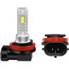 SOFOC H11 Lampadina LED Fari Fendinebbia 4000LM 300% Più Luminoso Bianco Freddo 6000K 12V 24V 12-24V DC Compatibled Anabbaglianti/Abbaglianti Ricambio 2Pcs