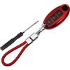 QUARKZMAN TPU 3 Pulsante Chiave Custodia Copertura per Nissan Qashqai 1pc | Colori: Rosso, Nero, Argento. Dimensioni: 7.5x3.5x1.6cm. Adatto Per Nissan Juke, X-Trail. Protezione Graffi E Urti.