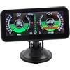 Tbest Inclinometro per Auto Allsor, Inclinometro Fuoristrada, Inclinometro per Auto Intelligente Universale Calibro di Inclinazione Misuratore di Inclinazione Digitale HUD Ad Alta