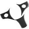 KUNGKIC Per Alfa Romeo 159 2005-2023 Auto Volante + Telaio Tasti Decorativi In Fibra Di Carbonio Adesivo Interno Accessori Regalo (Nero)