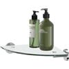 TIGER Boston Mensola Angolare, Acciaio Inox Lucidato, 25,4 x 5 x 25,4 cm
