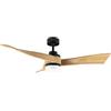 Cecotec - Ventilatore da soffitto EnergySilence Aero 5285 WhiteWood, Motore DC 40W, Diametro 132 cm, Lampada a LED, Telecomando, Timer fino a 8 ore, 6 velocità, Estate/Inverno, Design curato