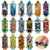 Jeyorzy 16pcs Skateboard e Finger Board, Mini per Gadget Compleanno Bambini, Modello Casuale
