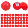 Lansls 50 Pezzi Palline di Intrattenimento, Palline Della Lotteria, palline da lotteria, Mini Palline Della Lotteria, Palline di Plastica Vuote Del Bingo, Palline da Disegno Lotteria per giochi (Rosso)